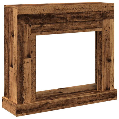 vidaXL Fireplace Surround Old Wood 100x30x87.5 cm Engineered Wood 2