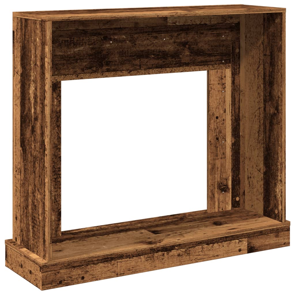 vidaXL Fireplace Surround Old Wood 100x30x87.5 cm Engineered Wood 6