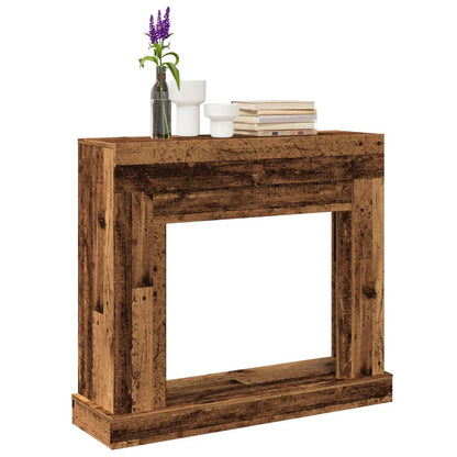 vidaXL Fireplace Surround Old Wood 100x30x87.5 cm Engineered Wood 1