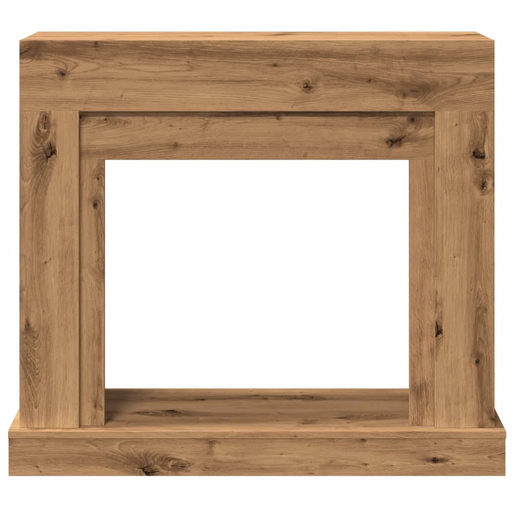 vidaXL Fireplace Surround Artisan Oak 100x30x87.5 cm Engineered Wood 4