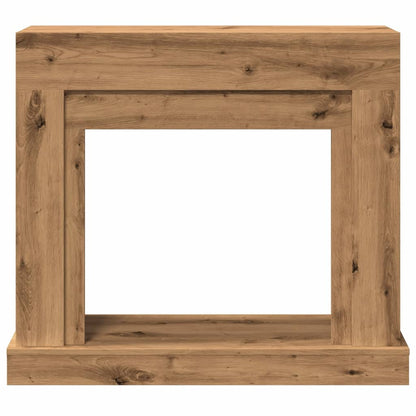 vidaXL Fireplace Surround Artisan Oak 100x30x87.5 cm Engineered Wood 4
