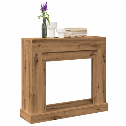vidaXL Fireplace Surround Artisan Oak 100x30x87.5 cm Engineered Wood 1