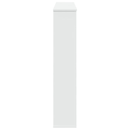 vidaXL Fireplace Surround White 100x20x100 cm Engineered Wood 5