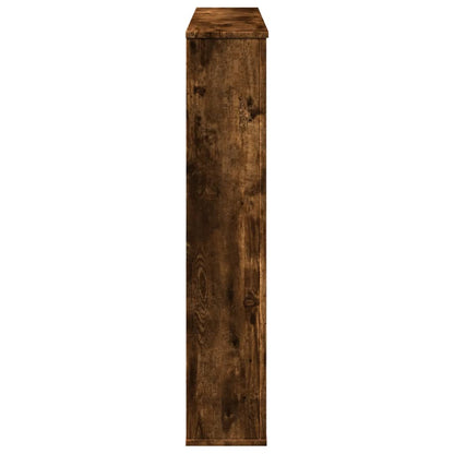 vidaXL Fireplace Surround Smoked Oak 100x20x100 cm Engineered Wood 5