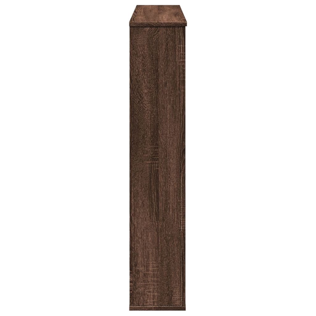 vidaXL Fireplace Surround Brown Oak 100x20x100 cm Engineered Wood 5