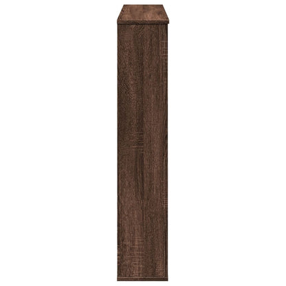 vidaXL Fireplace Surround Brown Oak 100x20x100 cm Engineered Wood 5