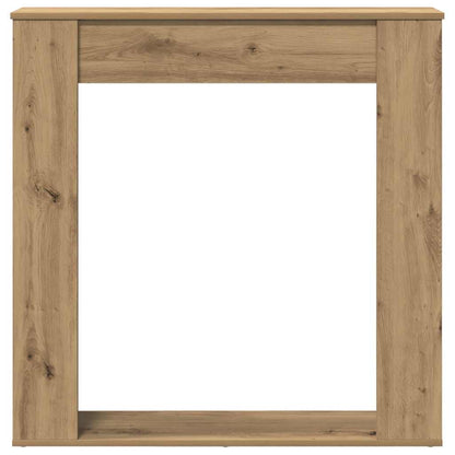 vidaXL Fireplace Surround Artisan Oak 100x20x100 cm Engineered Wood 4