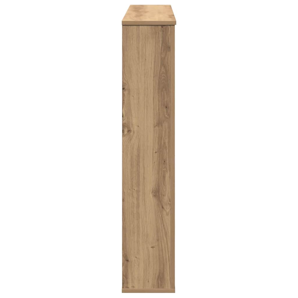 vidaXL Fireplace Surround Artisan Oak 100x20x100 cm Engineered Wood 5