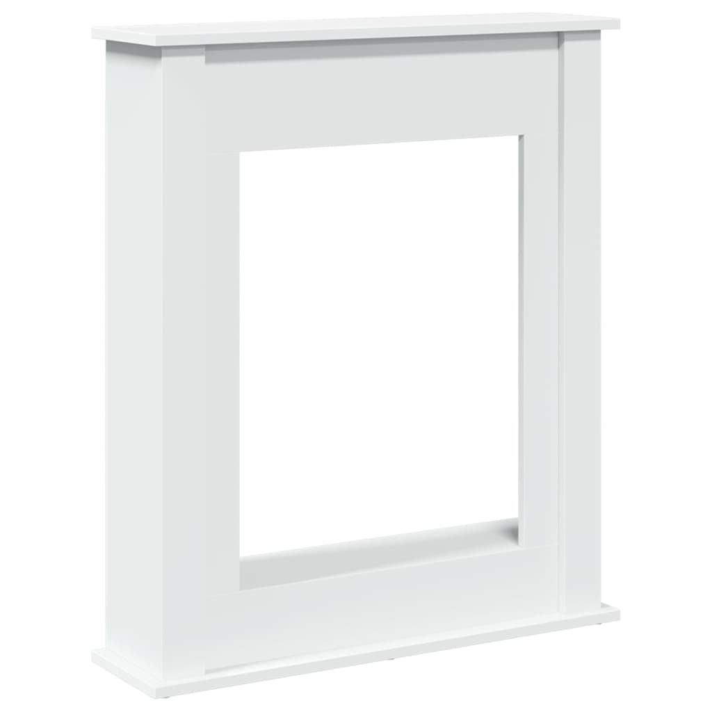 vidaXL Fireplace Surround White 75x20x87.5 cm Engineered Wood 2