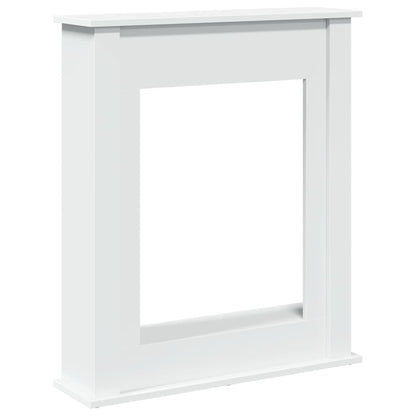 vidaXL Fireplace Surround White 75x20x87.5 cm Engineered Wood 2