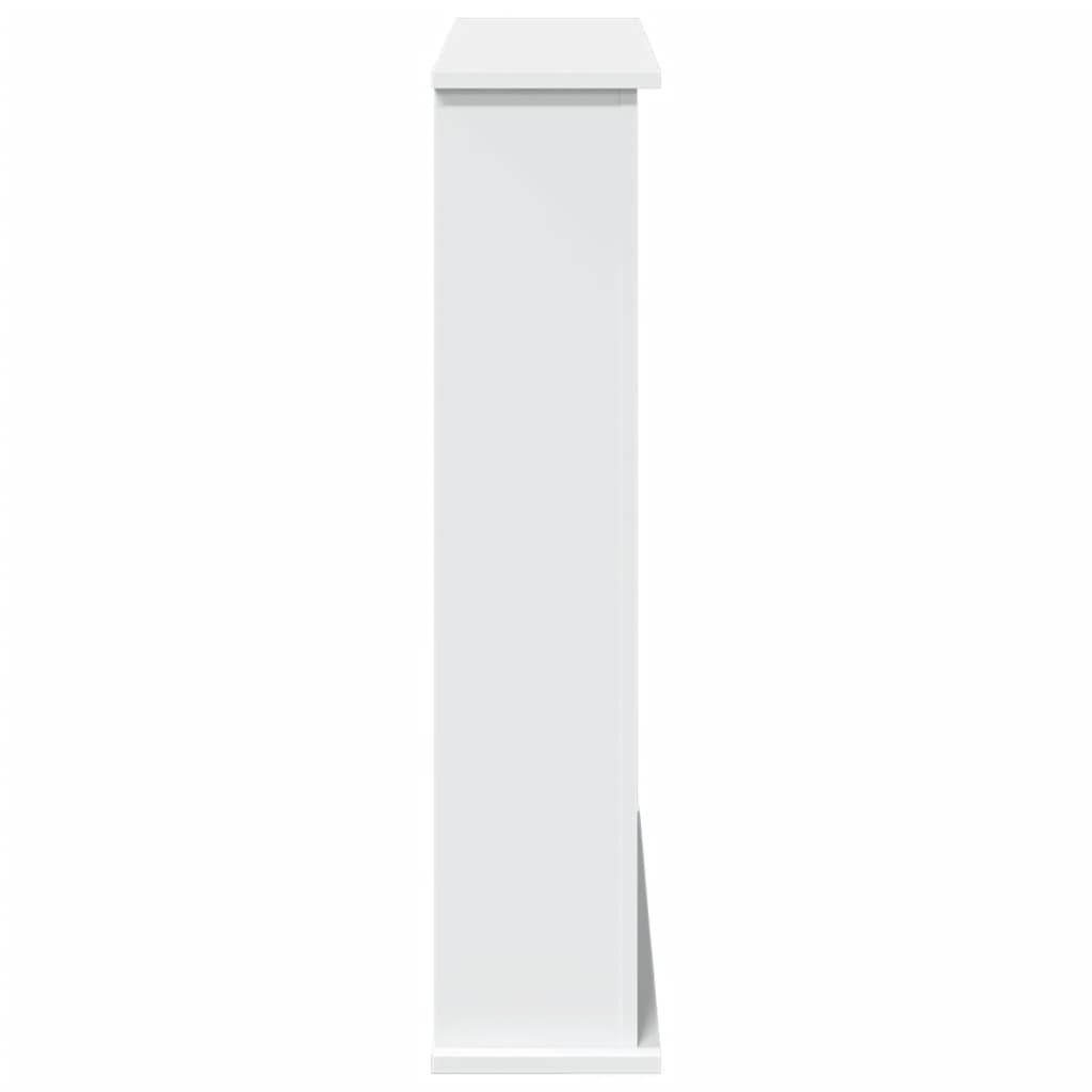 vidaXL Fireplace Surround White 75x20x87.5 cm Engineered Wood 5