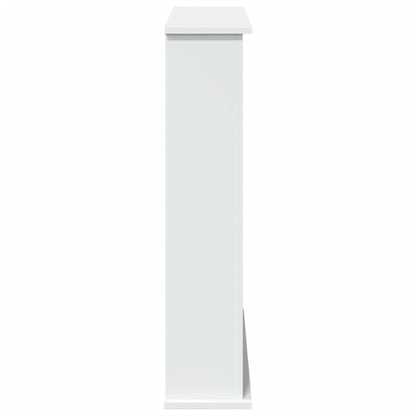 vidaXL Fireplace Surround White 75x20x87.5 cm Engineered Wood 5