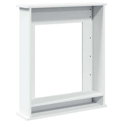 vidaXL Fireplace Surround White 75x20x87.5 cm Engineered Wood 6
