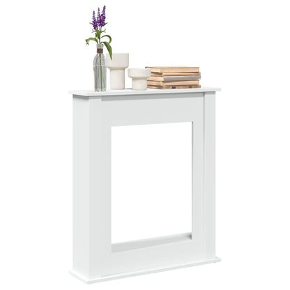 vidaXL Fireplace Surround White 75x20x87.5 cm Engineered Wood 1