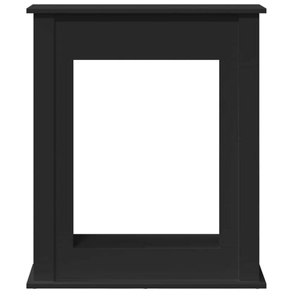 vidaXL Fireplace Surround Black 75x20x87.5 cm Engineered Wood 4
