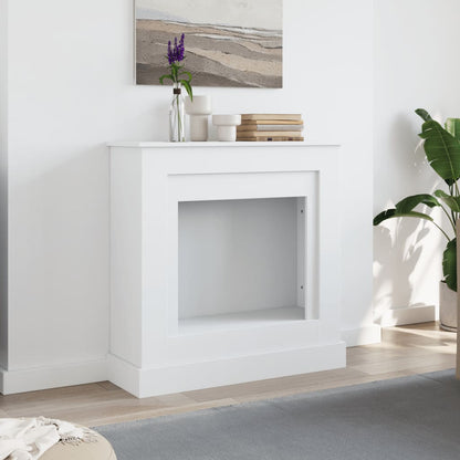 vidaXL Fireplace Surround White 90x30x90 cm Engineered Wood 3