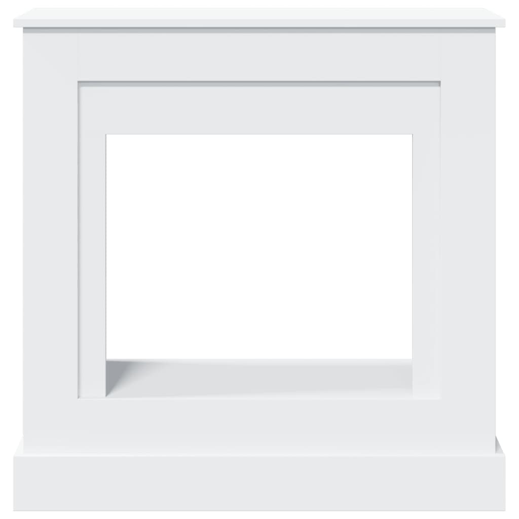 vidaXL Fireplace Surround White 90x30x90 cm Engineered Wood 4