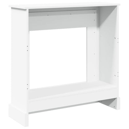 vidaXL Fireplace Surround White 90x30x90 cm Engineered Wood 5
