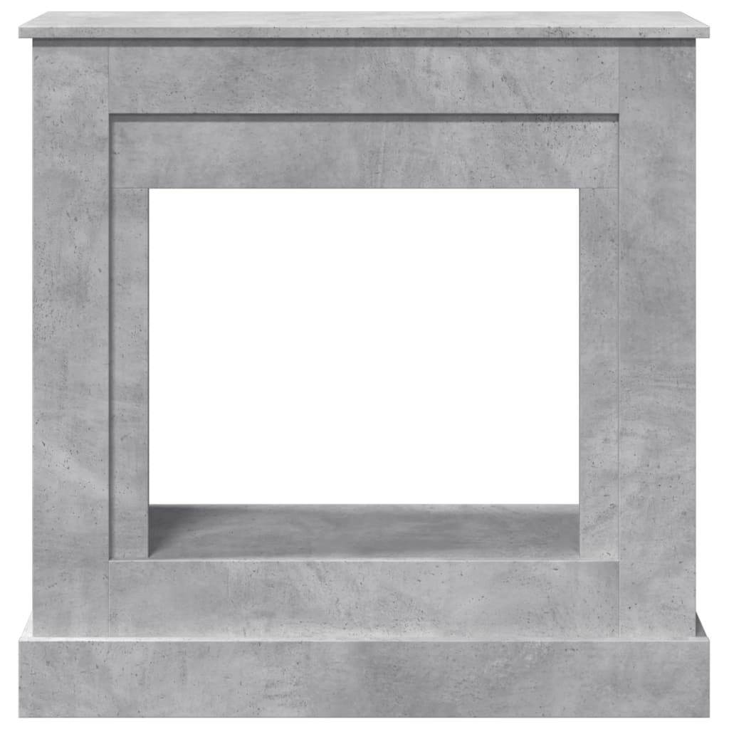 vidaXL Fireplace Surround Concrete Grey 90x30x90 cm Engineered Wood 4
