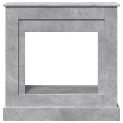 vidaXL Fireplace Surround Concrete Grey 90x30x90 cm Engineered Wood 4