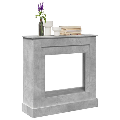 vidaXL Fireplace Surround Concrete Grey 90x30x90 cm Engineered Wood 1