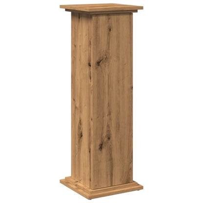 vidaXL Display St& with Storage Artisan Oak 31x30x90 cm 2
