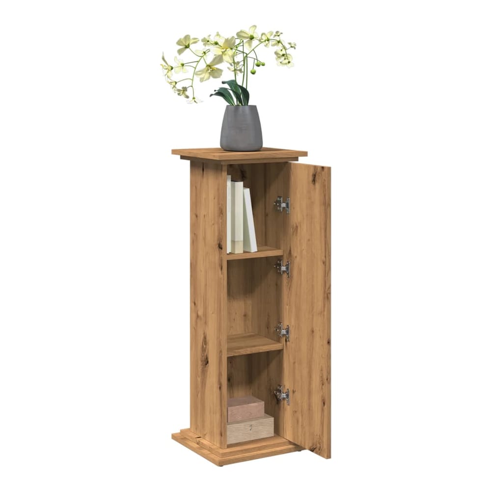 Display Stand with Storage Artisan oak