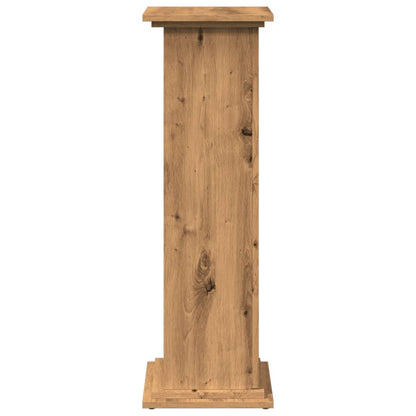 vidaXL Display St& with Storage Artisan Oak 31x30x90 cm 6