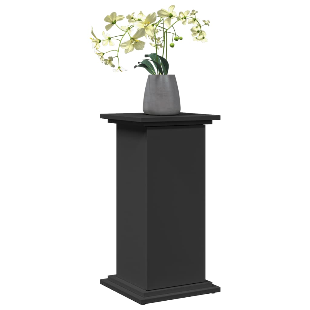vidaXL Display Stand with Storage Black 31x30x60 cm Engineered Wood 3