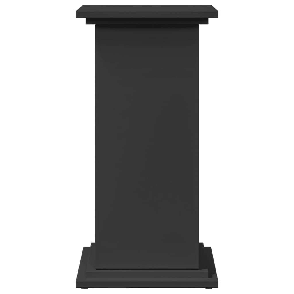 vidaXL Display Stand with Storage Black 31x30x60 cm Engineered Wood 5