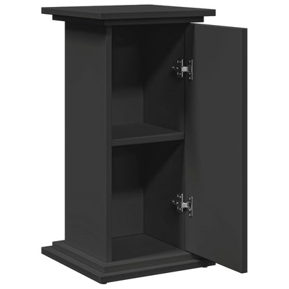 vidaXL Display Stand with Storage Black 31x30x60 cm Engineered Wood 6