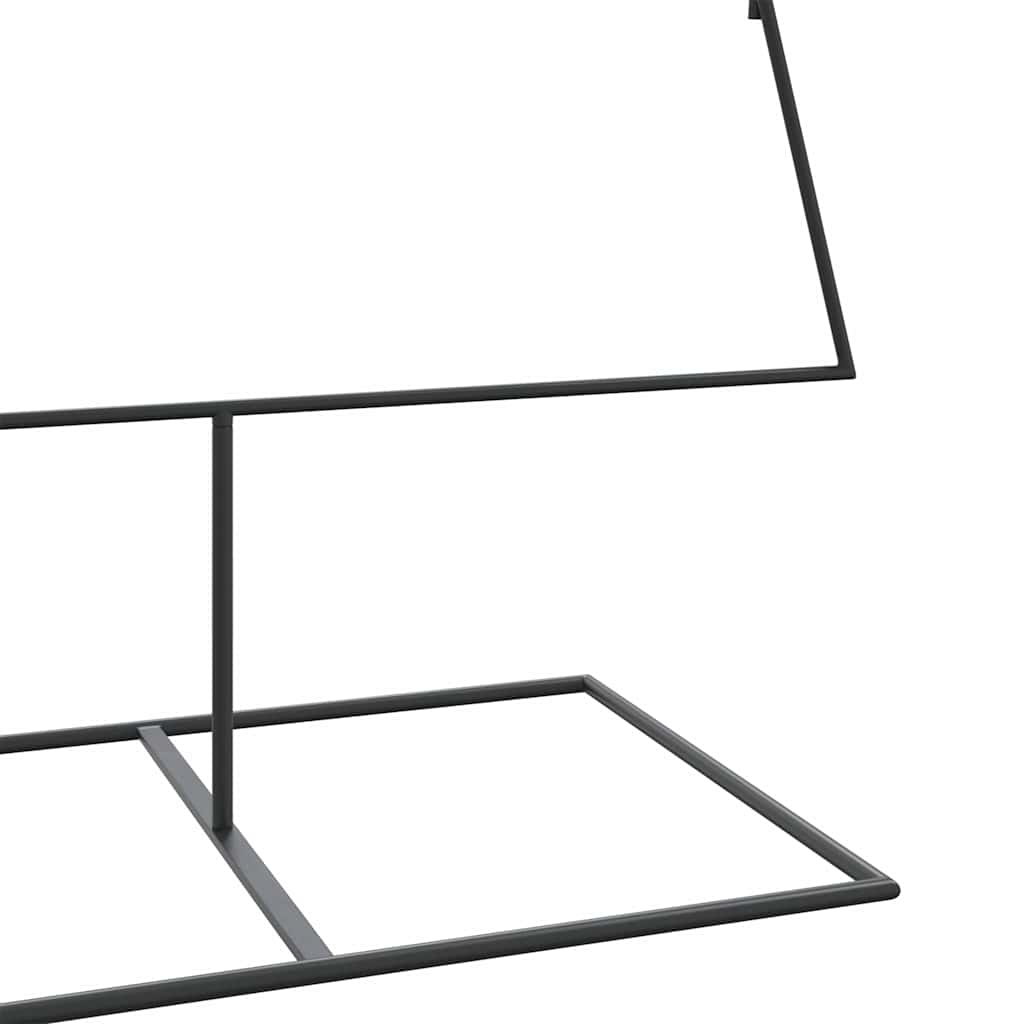vidaXL Metal Christmas Tree for Decoration Black 210 cm 6