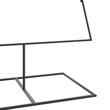vidaXL Metal Christmas Tree for Decoration Black 210 cm 6