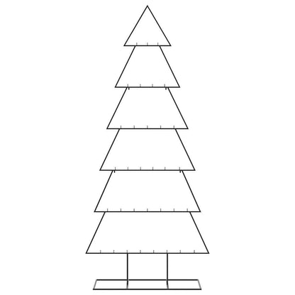 vidaXL Metal Christmas Tree for Decoration Black 180 cm 3