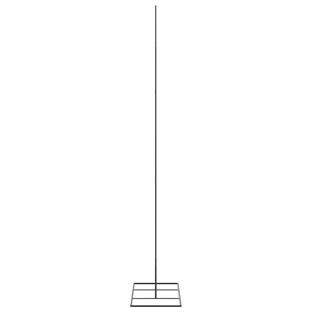 vidaXL Metal Christmas Tree for Decoration Black 180 cm 4