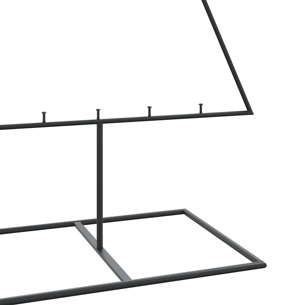 vidaXL Metal Christmas Tree for Decoration Black 180 cm 6