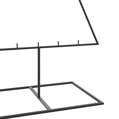 vidaXL Metal Christmas Tree for Decoration Black 180 cm 6