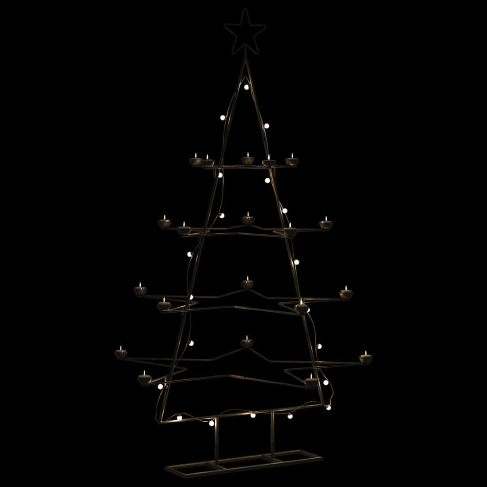 Metal Christmas Tree for Decoration Black