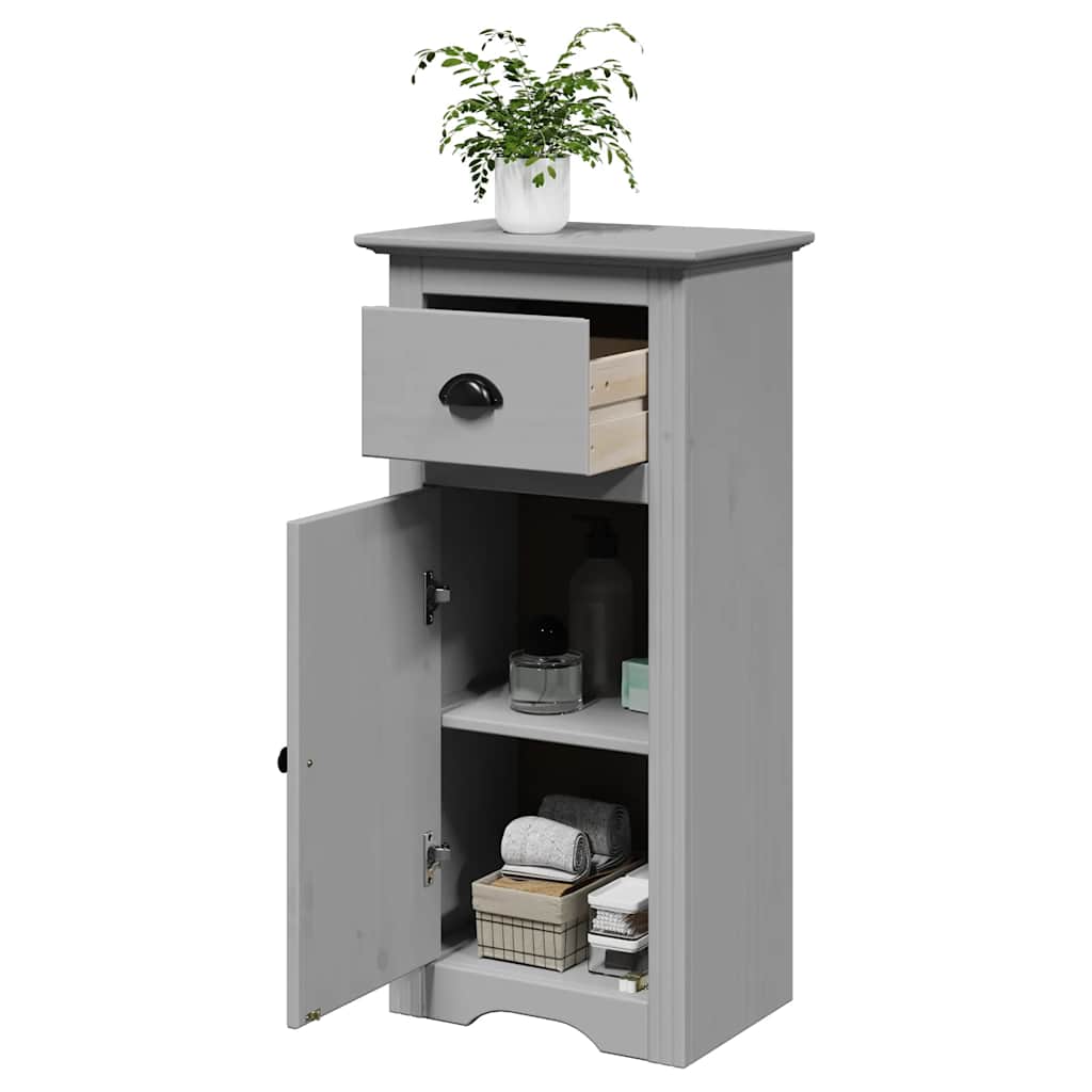 vidaXL Bathroom Cabinet BODO Grey 44x30x90 cm 1