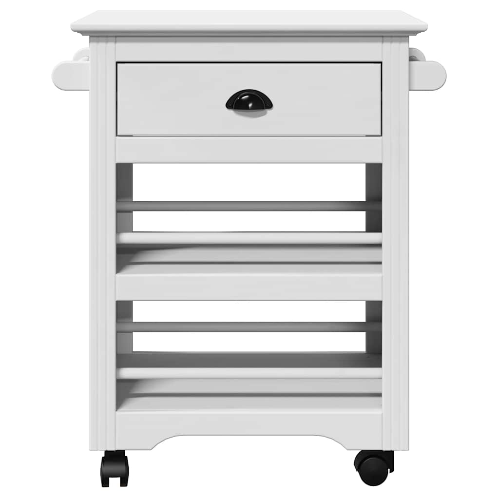 vidaXL Kitchen Trolley BODO White 67.5x45x80 cm 4