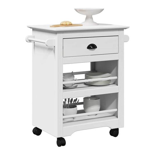 Kitchen Trolley "BODO" 67,5x45x80 cm White
