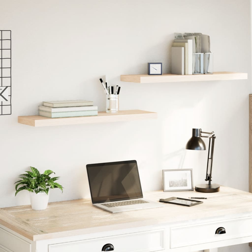 vidaXL Floating Shelves 2 pcs 80x23.5x4 cm Engineered Wood 1