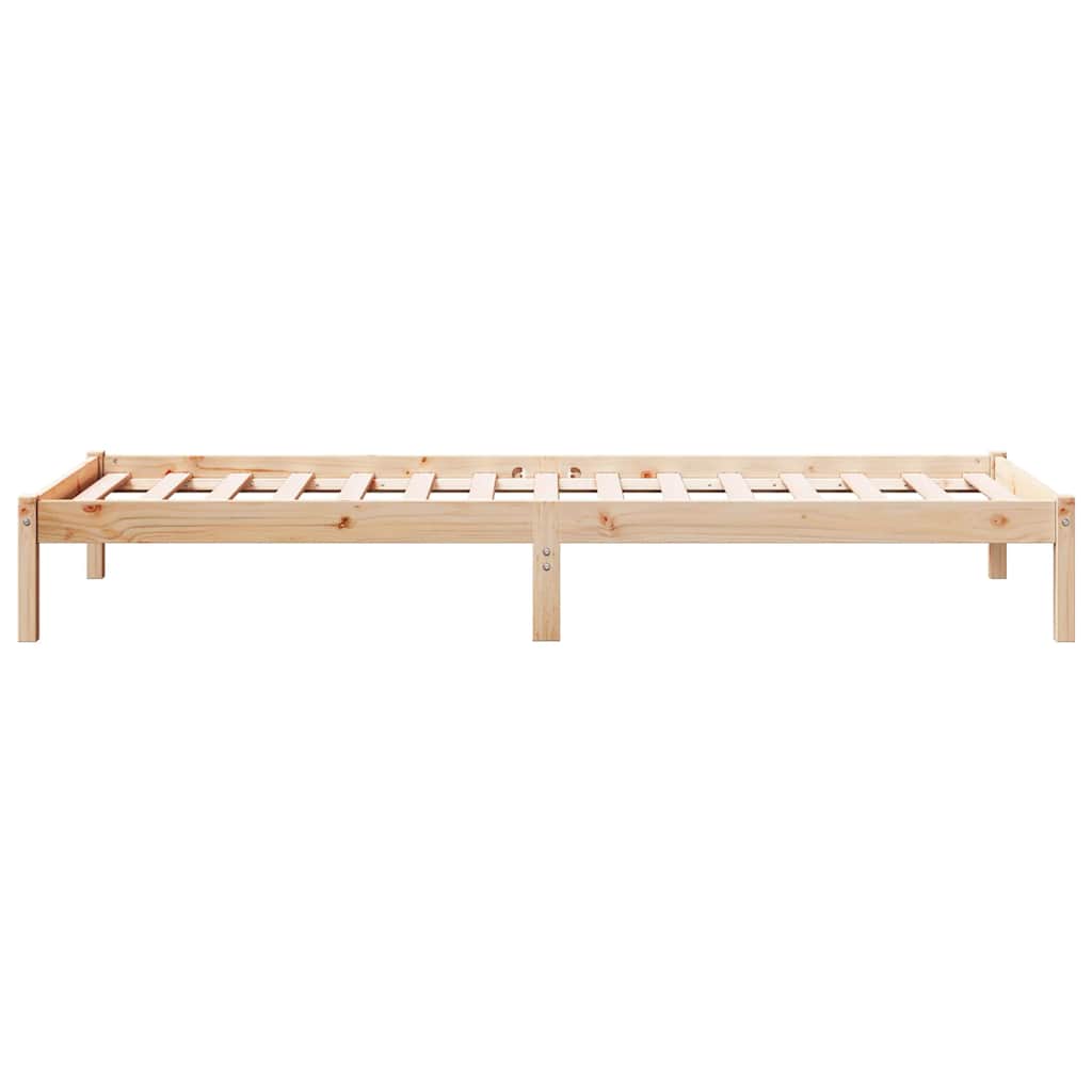 vidaXL Extra Long Bed Frame without Mattress 80x210 cm Solid Wood Pine 5