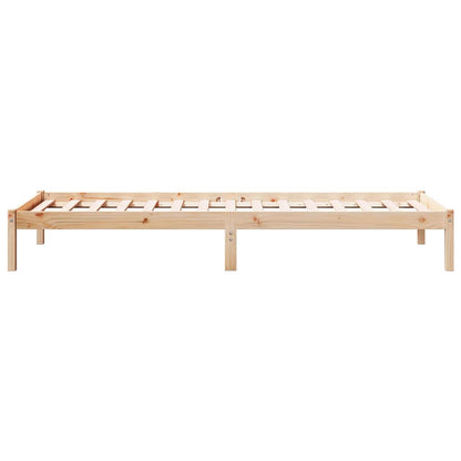 vidaXL Extra Long Bed Frame without Mattress 80x210 cm Solid Wood Pine 5