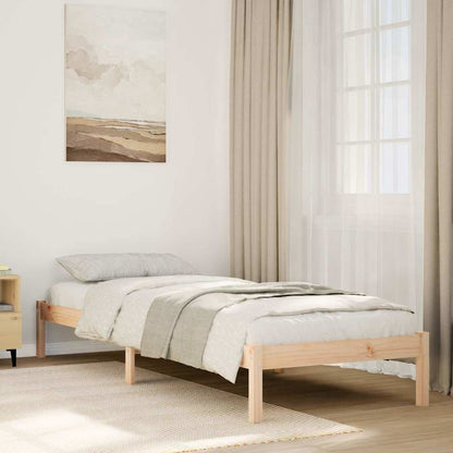vidaXL Extra Long Bed Frame without Mattress 80x210 cm Solid Wood Pine 1