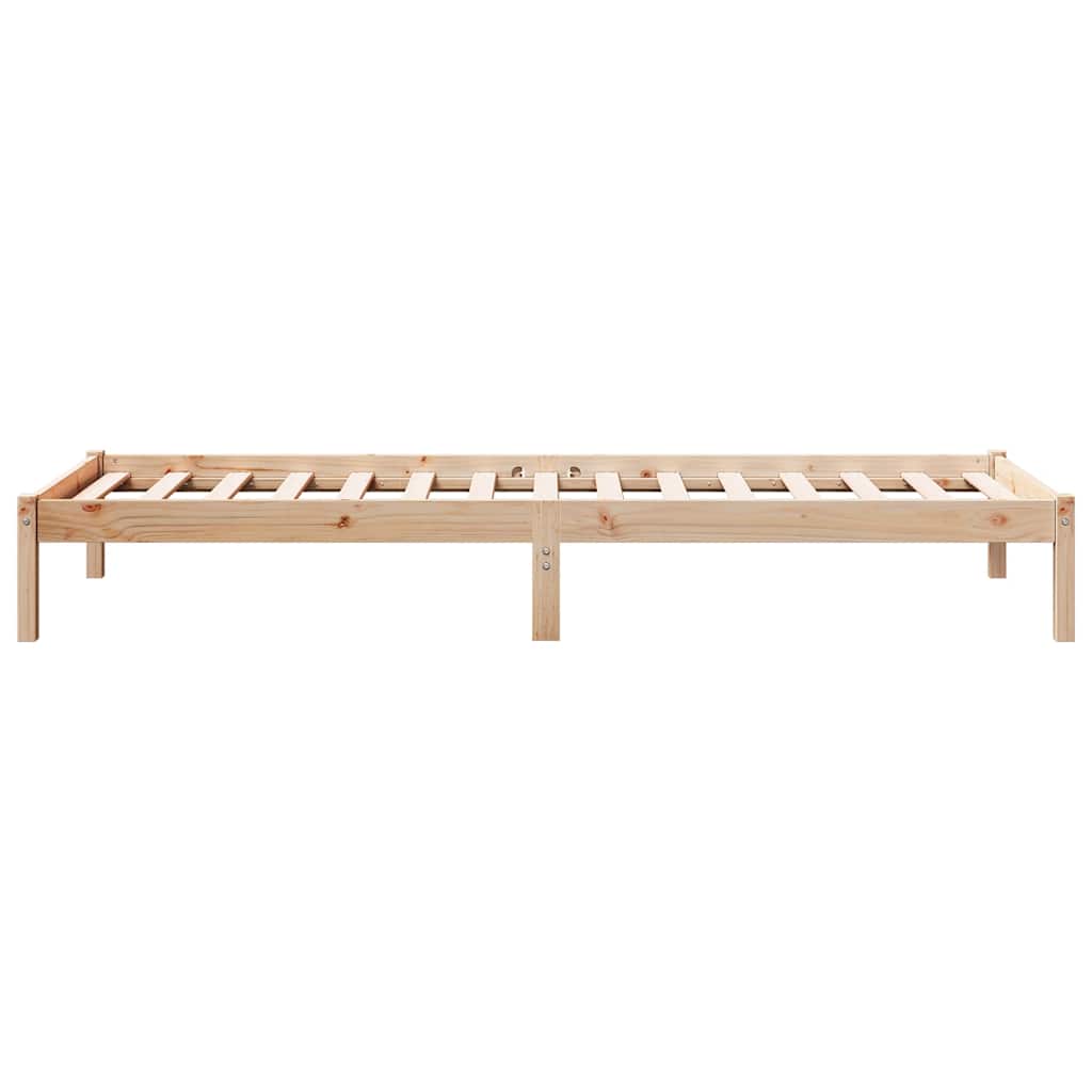 vidaXL Extra Long Bed Frame without Mattress 90x210 cm Solid Wood Pine 5