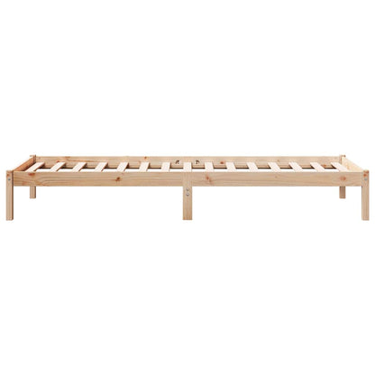 vidaXL Extra Long Bed Frame without Mattress 90x210 cm Solid Wood Pine 5