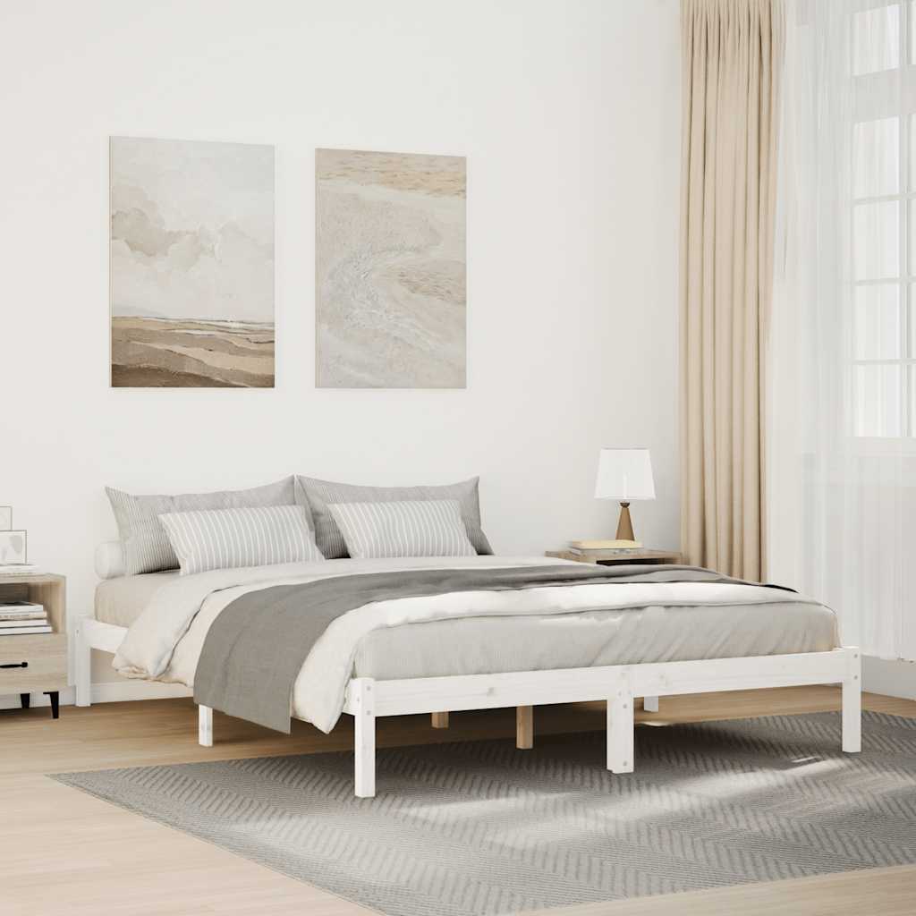 vidaXL Extra Long Bed Frame without Mattress Length 220 cm