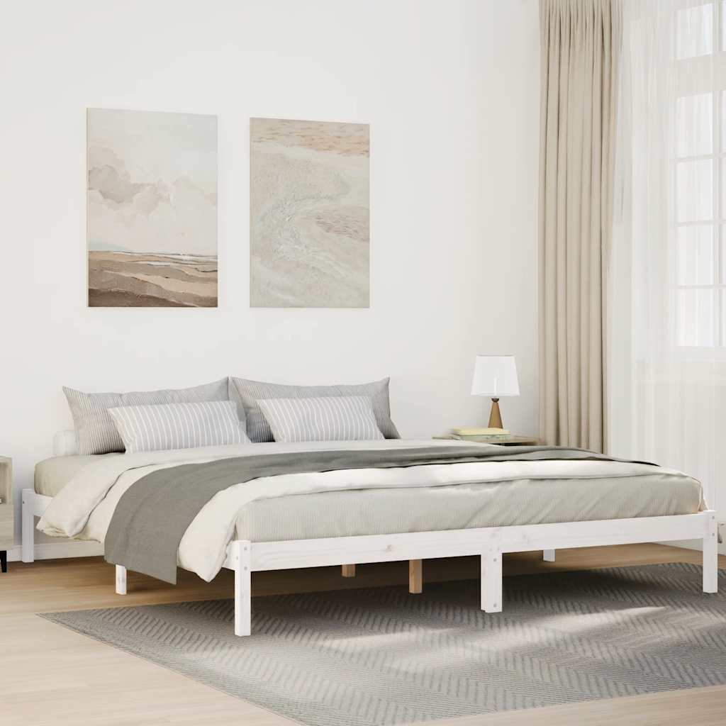 vidaXL Extra Long Bed Frame without Mattress Length 220 cm