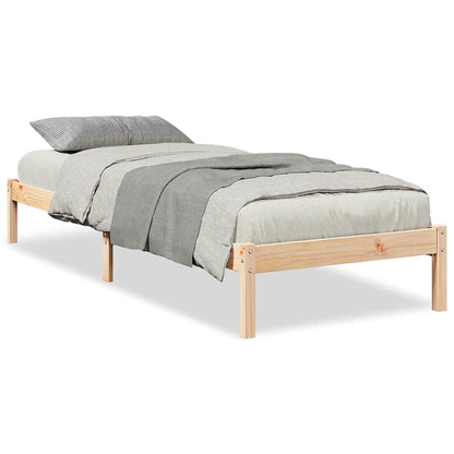 vidaXL Extra Long Bed Frame without Mattress 90x220 cm Solid Wood Pine 2